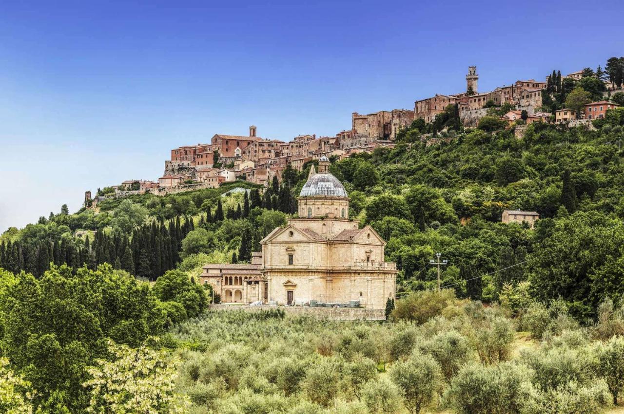 Il Palco Montepulciano, Vista Incredibile, 150Mt Da Piazza Grande Apartment Luaran gambar