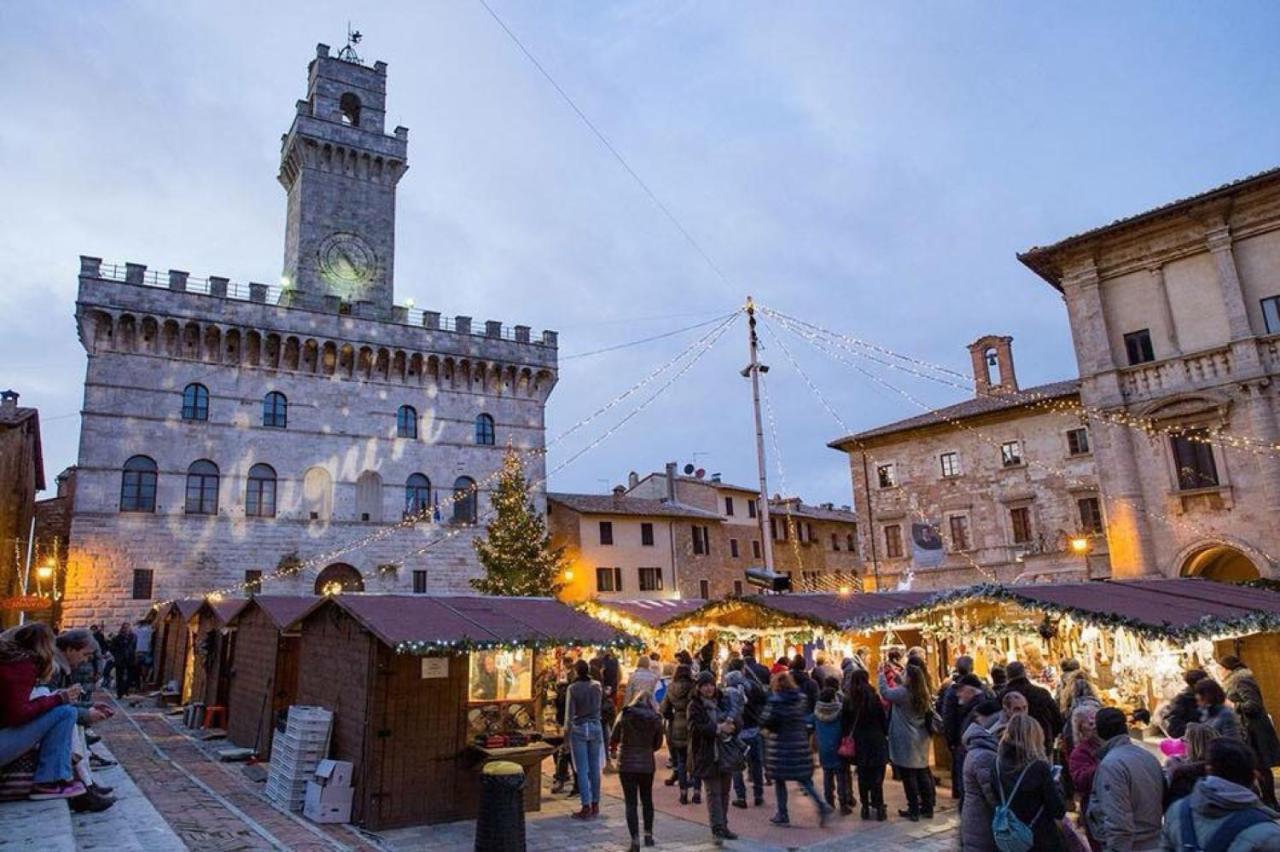 Il Palco Montepulciano, Vista Incredibile, 150Mt Da Piazza Grande Apartment Luaran gambar